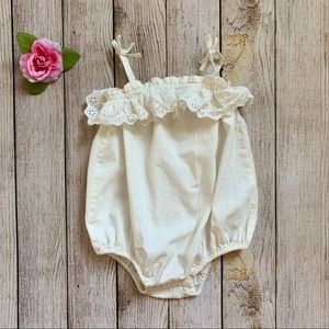 Old Navy cream onesie. Baby, toddler size 18-24 M